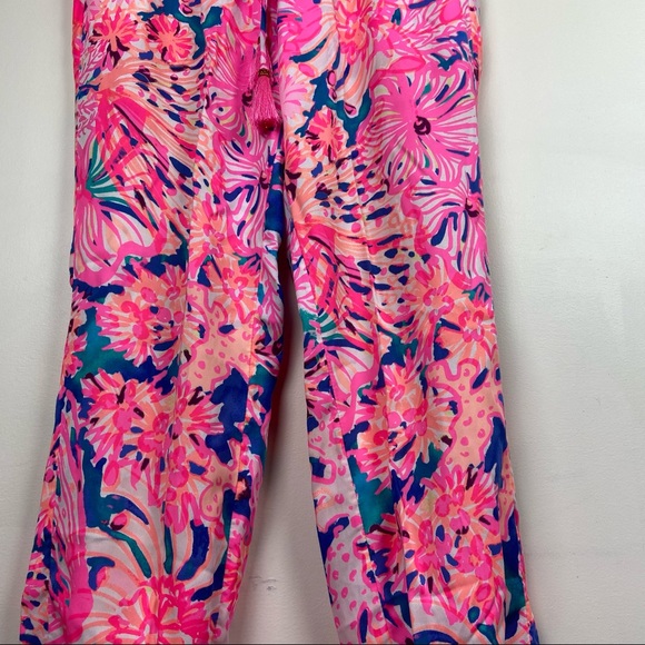 Lilly Pulitzer Piper Pant Swirling Seadream Small S Retails $138 Jogger - Picture 5 of 12